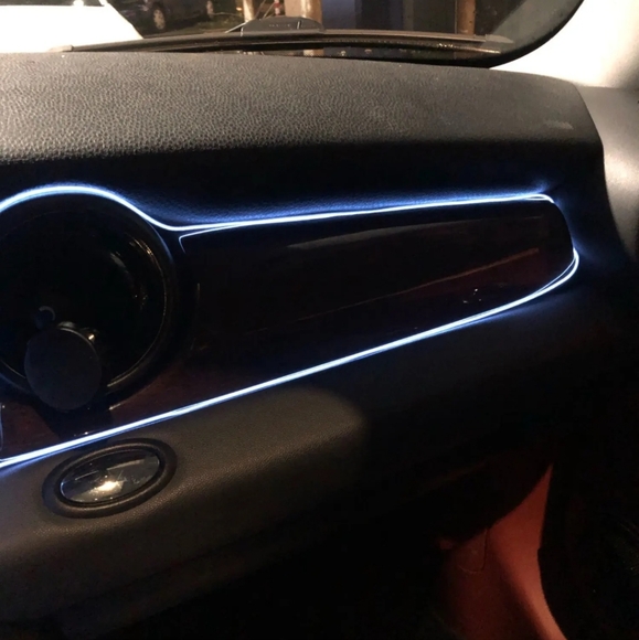 LED Strips for Car Dashboard USB Decorative Lights Car Interior 5M WHITE - Picture 1 of 5